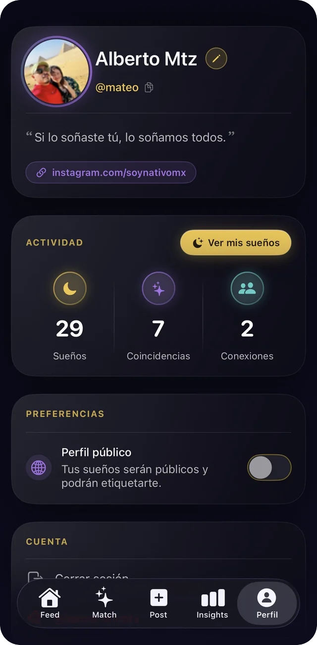 SenseDreams App Screenshot 1